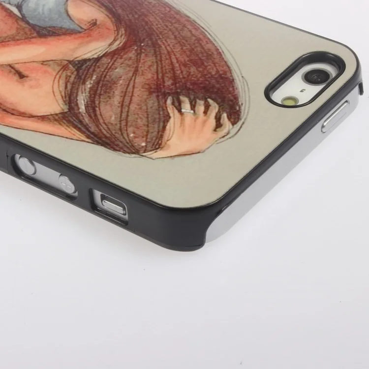 Painful Girl in Boots for iPhone 5s 5 Hard Skin Case