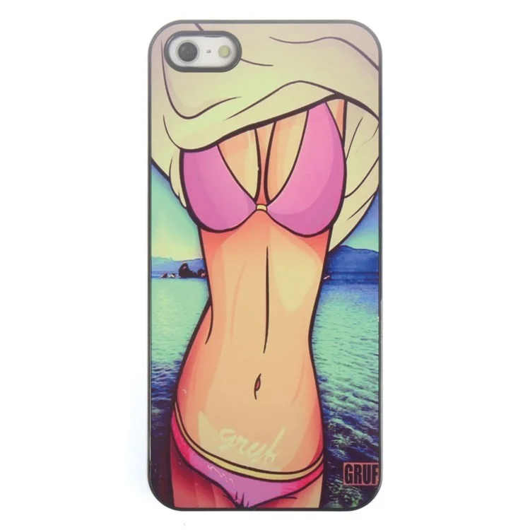 Grub Sexy Girl in Rose Bikini for iPhone 5s 5 Hard Shell Case