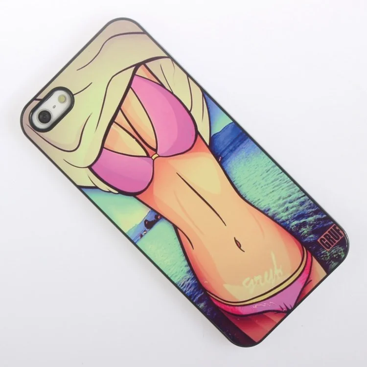 Grub Sexy Girl in Rose Bikini for iPhone 5s 5 Hard Shell Case