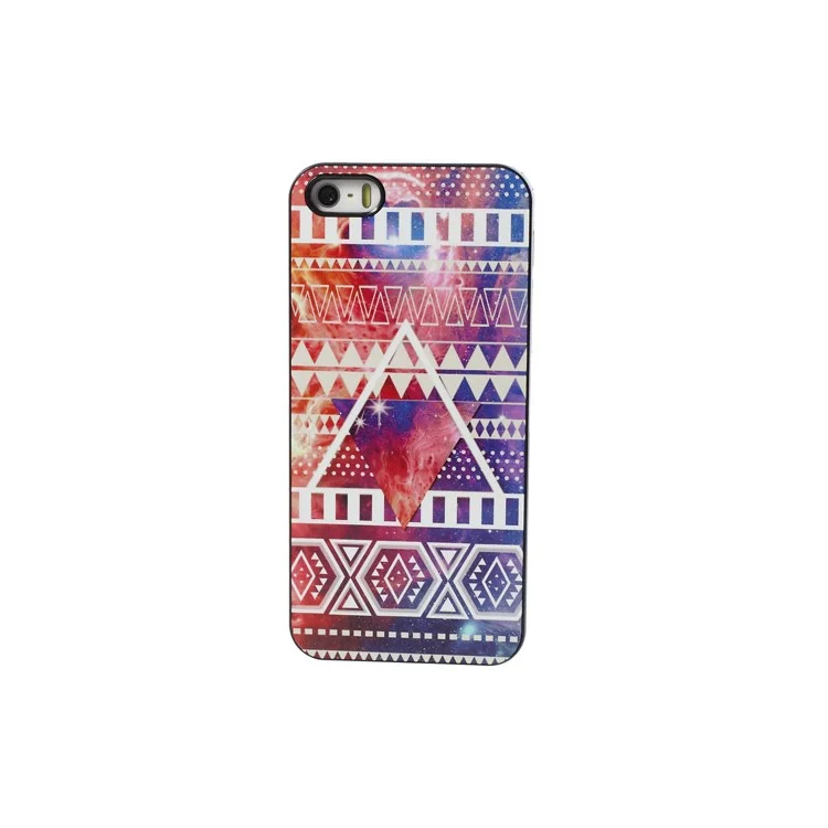 Triangle Tribe Design Aluminum Metal Coated Hard Case for iPhone 5s 5
