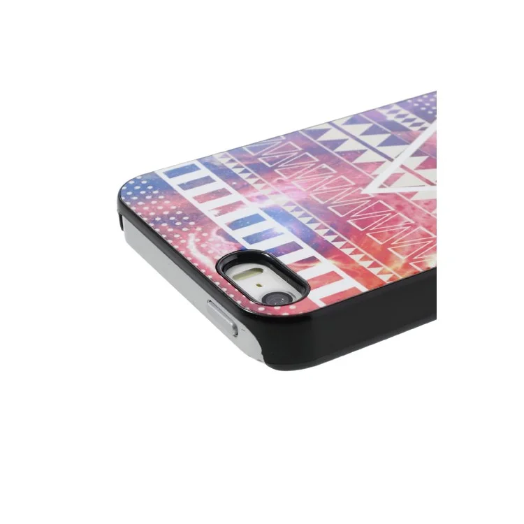 Triangle Tribe Design Aluminum Metal Coated Hard Case for iPhone 5s 5