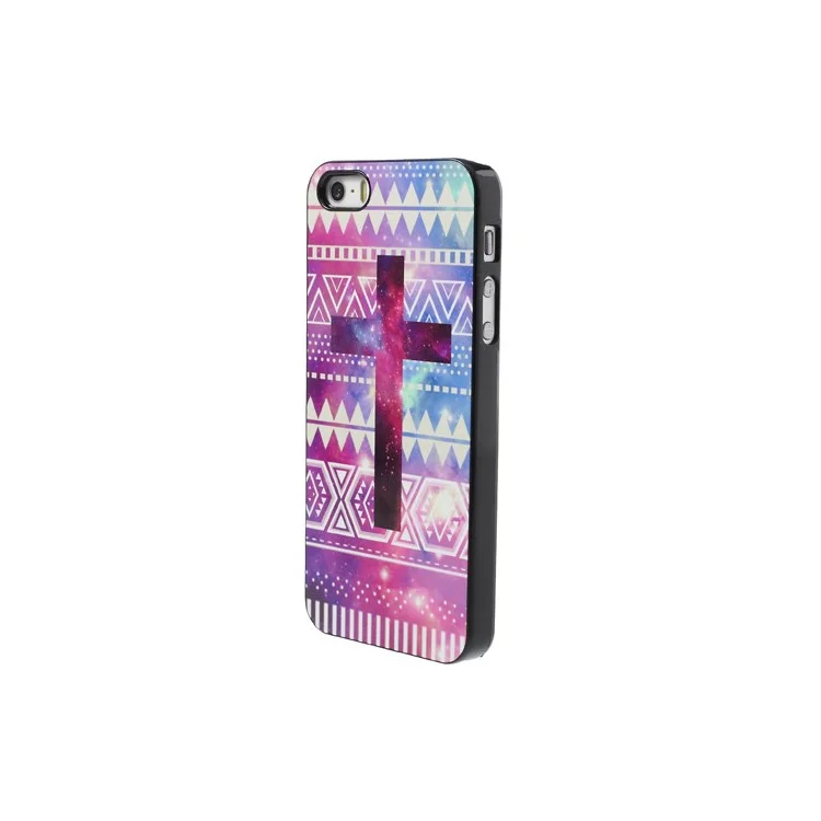 Cross Tribe Design Aluminum Metal Coated Hard Shell Case for iPhone 5s 5