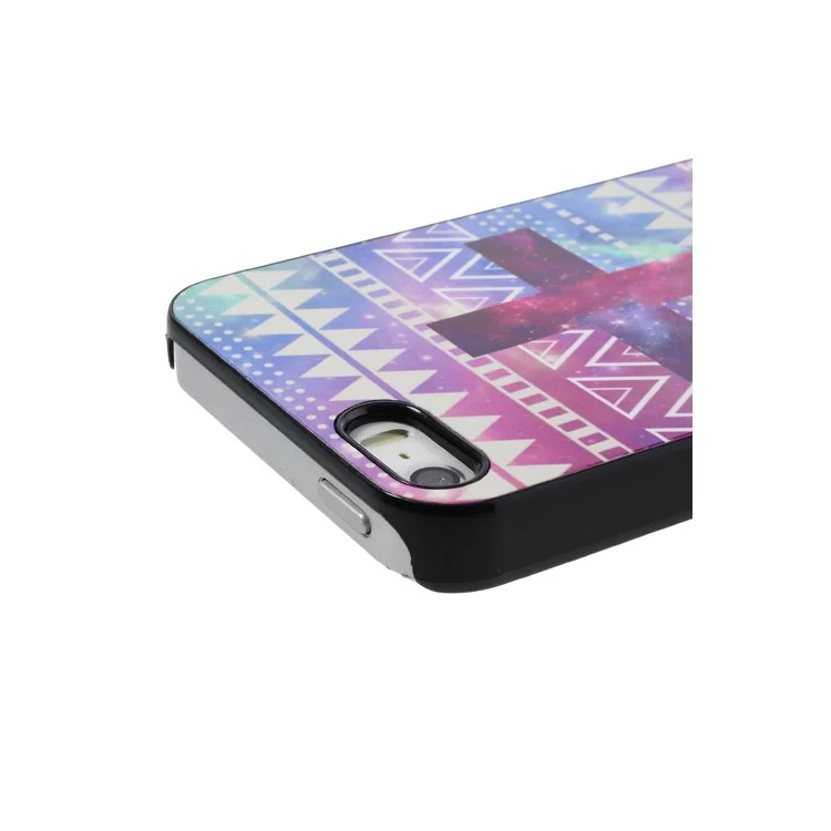Cross Tribe Design Aluminum Metal Coated Hard Shell Case for iPhone 5s 5