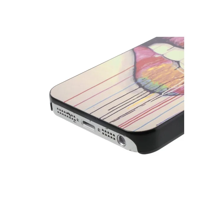 Sexy Lip Aluminum Metal Coated Hard Shell Cover for iPhone 5s 5