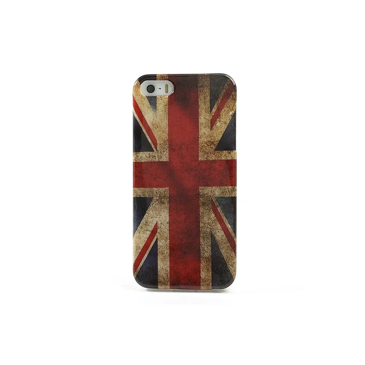 For iPhone 5s 5 Retro Union Jack Flag IMD Gel TPU Shell