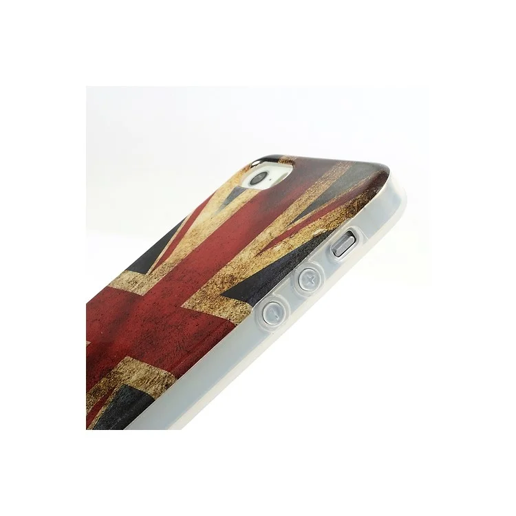 For iPhone 5s 5 Retro Union Jack Flag IMD Gel TPU Shell