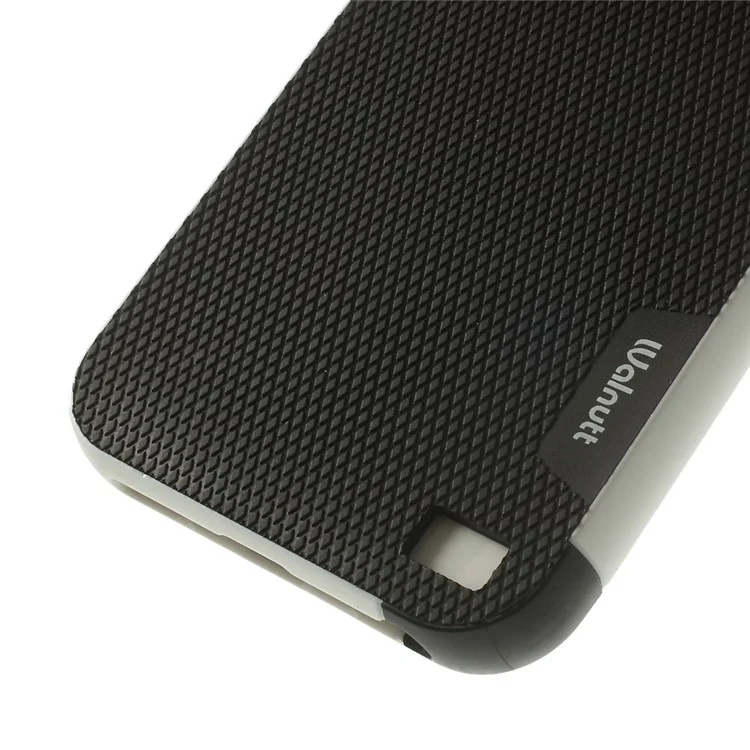 Walnutt Multi-color Edge Grid TPU Case for iPhone 5s 5 - Black