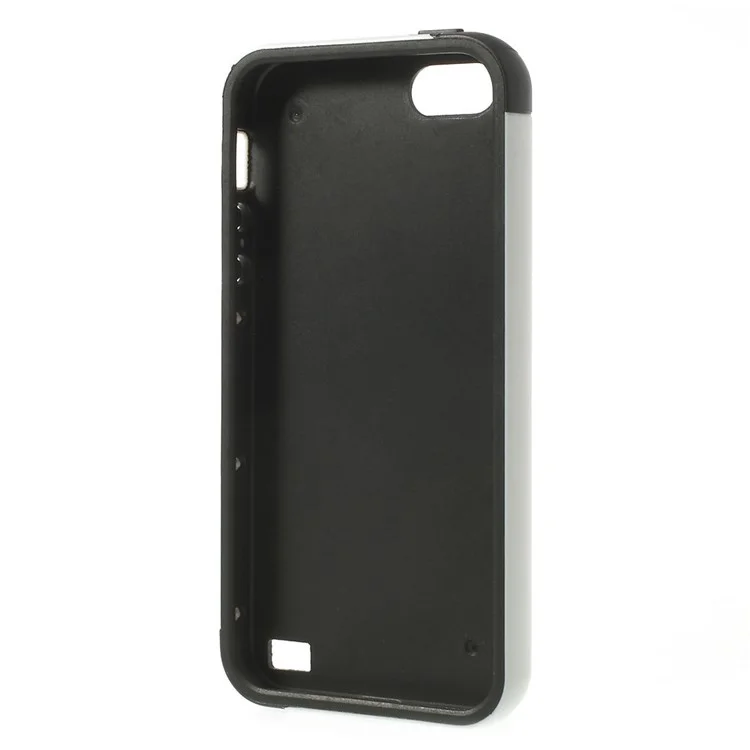 Walnutt Multi-color Edge Grid TPU Case for iPhone 5s 5 - Black