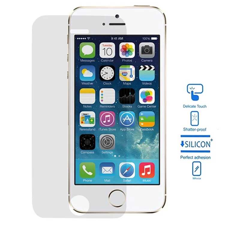 0.2mm Anti-spy Tempered Glass Screen Protector for iPhone 5 5s 5c