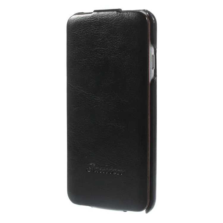Crazy Horse Grain Vertical Leather Case for iPhone 6 4.7 inch - Black