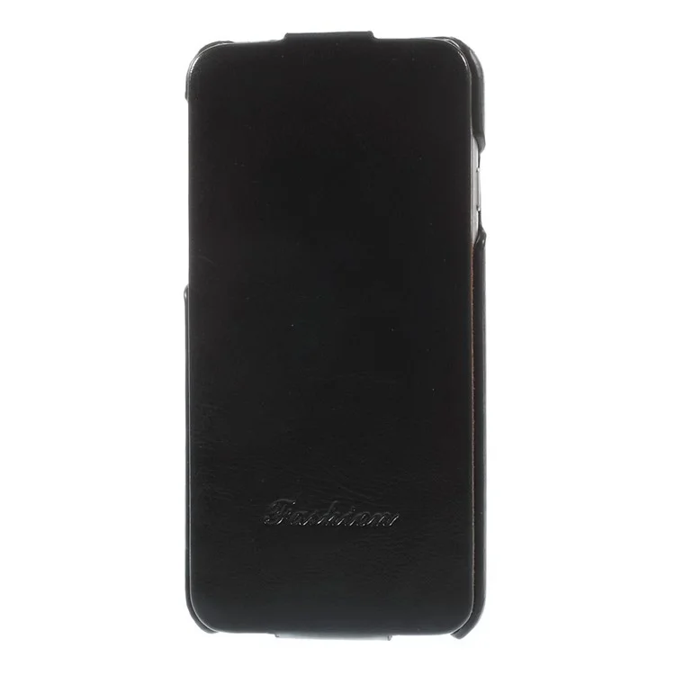 Crazy Horse Grain Vertical Leather Case for iPhone 6 4.7 inch - Black