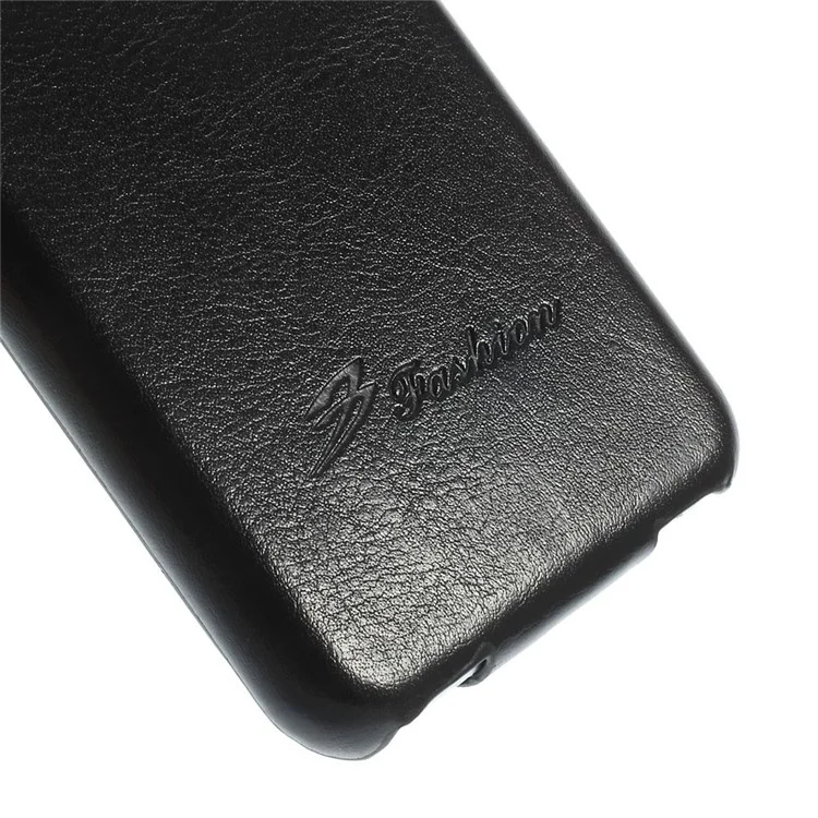 Crazy Horse Grain Vertical Leather Case for iPhone 6 4.7 inch - Black