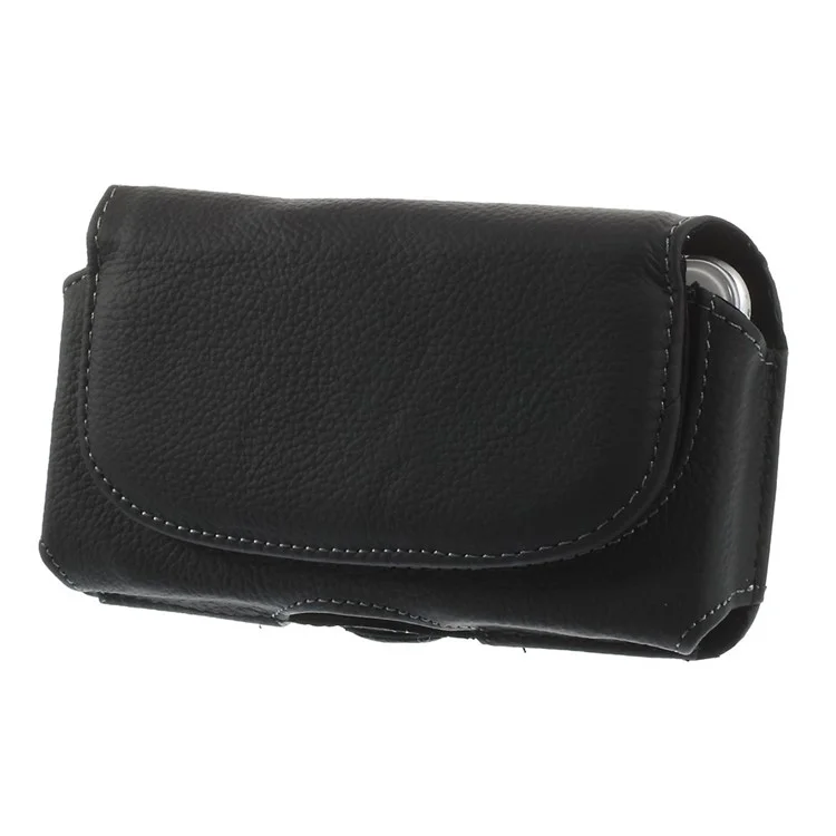 Lychee Texture Two-layer Genuine Split Leather Carrying Case w/ Belt Clip and Belt Loop for iPhone 6 4.7 inch/ Samsung S5 G900