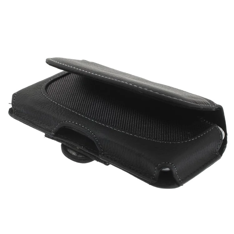 Lychee Texture Two-layer Genuine Split Leather Carrying Case w/ Belt Clip and Belt Loop for iPhone 6 4.7 inch/ Samsung S5 G900