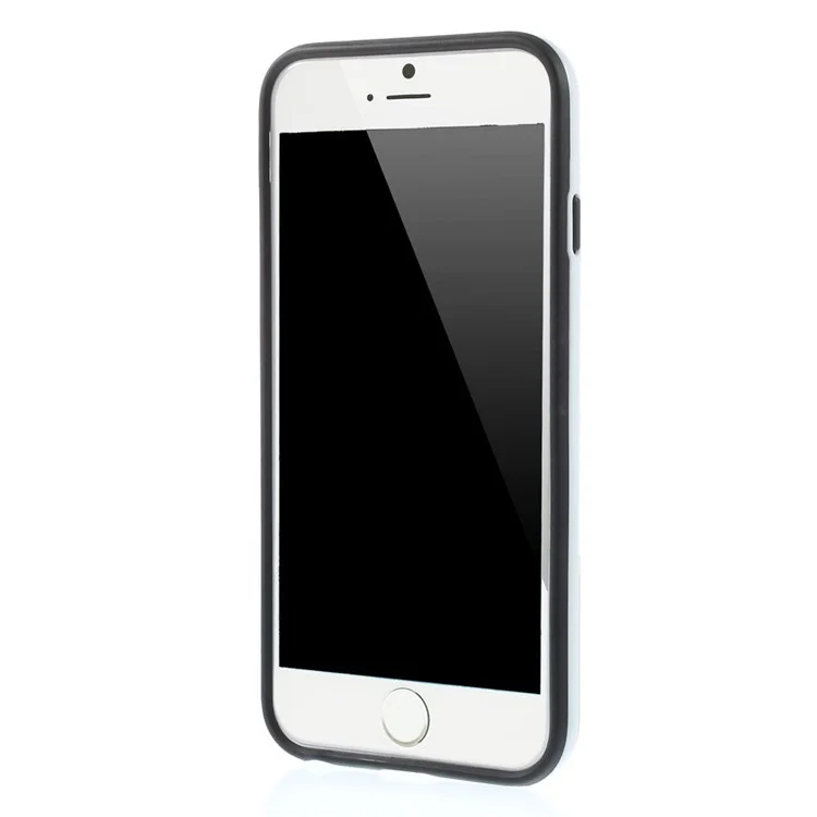 PC + TPU Hybrid Case with Kickstand for iPhone 6 4.7 inch - Black