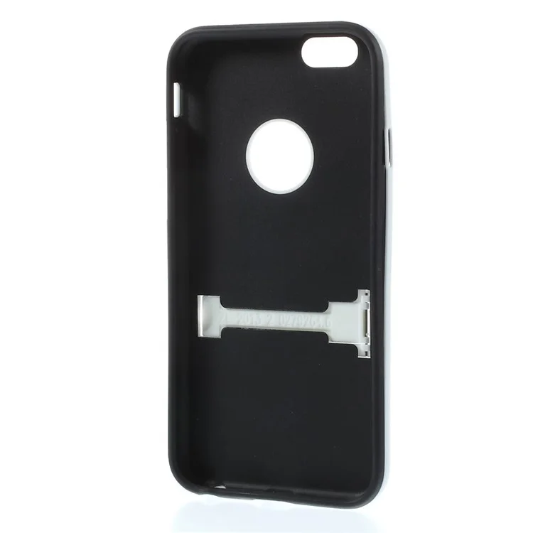 PC + TPU Hybrid Case with Kickstand for iPhone 6 4.7 inch - Black