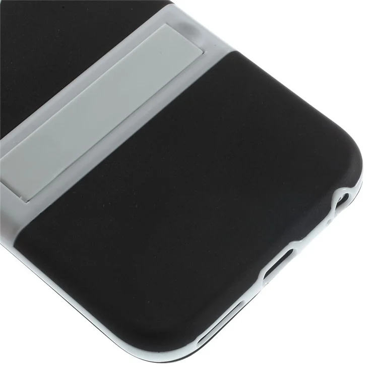 PC + TPU Hybrid Case with Kickstand for iPhone 6 4.7 inch - Black
