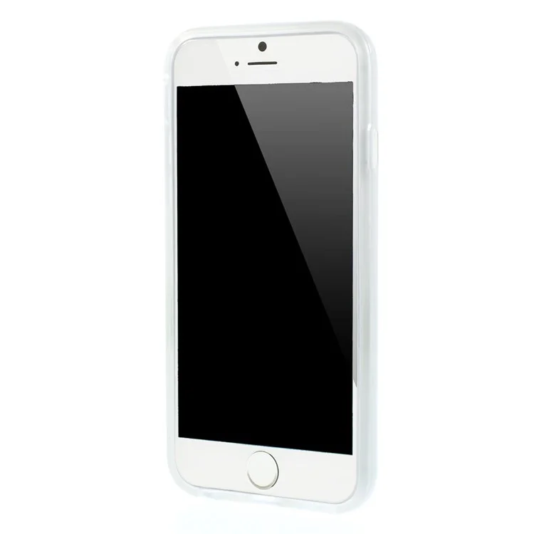 PC + TPU Hybrid Case with Kickstand for iPhone 6 4.7 inch - Transparent