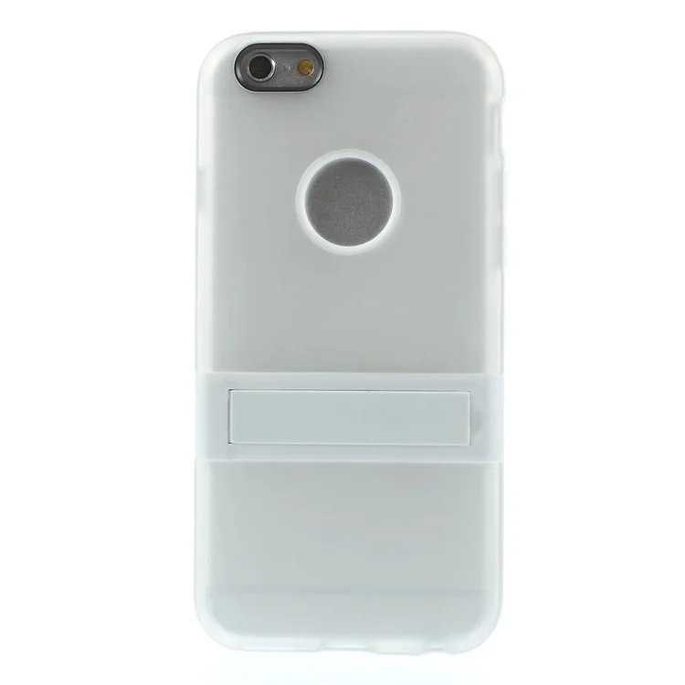 PC + TPU Hybrid Case with Kickstand for iPhone 6 4.7 inch - Transparent