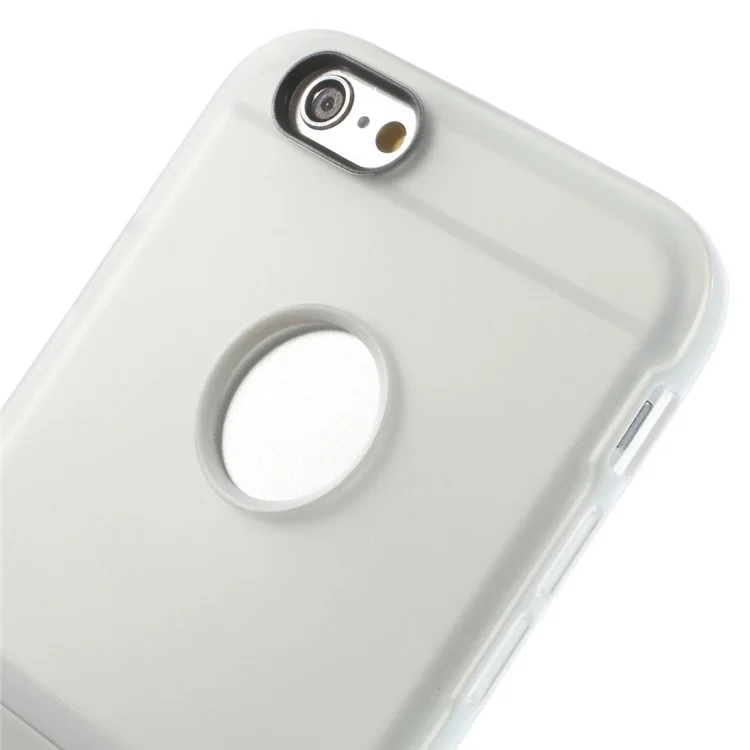 PC + TPU Hybrid Case with Kickstand for iPhone 6 4.7 inch - Transparent