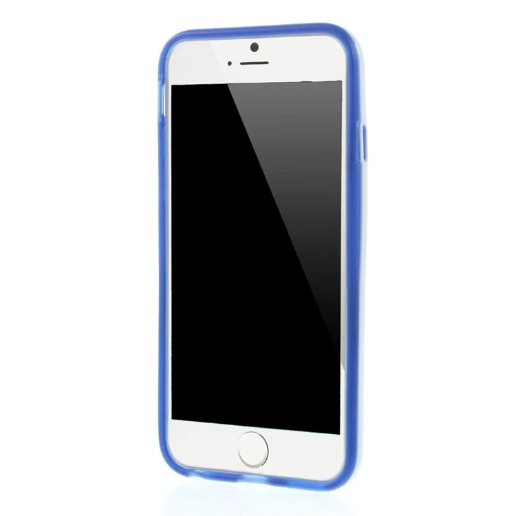 PC & TPU Hybrid Kickstand Case Shell for iPhone 6 4.7 inch - Blue