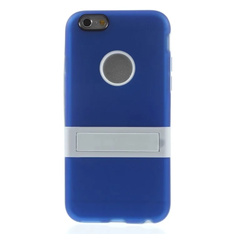 PC & TPU Hybrid Kickstand Case Shell for iPhone 6 4.7 inch - Blue