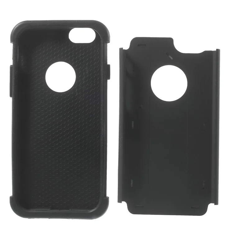 Starry Sky Rhinestones Inlaid PC & Silicone Back Case for iPhone 6 4.7 inch - Black