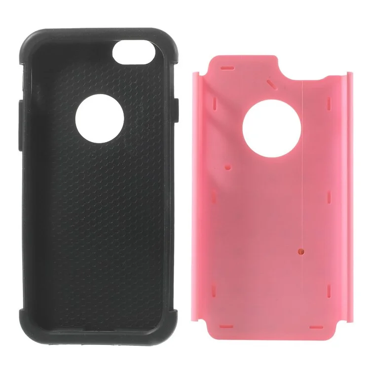 Starry Sky Rhinestones Inlaid PC & Silicone 2 in 1 Case Shell for iPhone 6 4.7 inch - Pink
