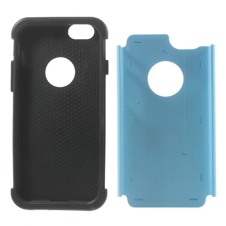 Starry Sky Rhinestones Inlaid PC & Silicone 2 in 1 Detachable Case Cover for iPhone 6 4.7 inch - Light Blue
