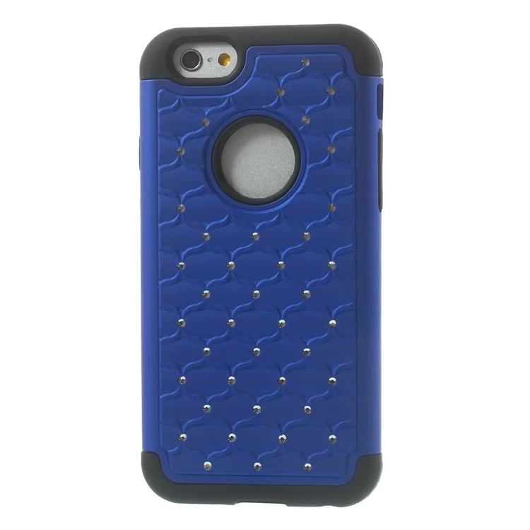 Starry Sky Rhinestones Inlaid PC & Silicone 2 in 1 Detachable Case Cover for iPhone 6 4.7 inch - Dark Bluelaid PC & Silicone 2 in 1 Detachable Case Cover for iPhone 6 4.7 inch - Dark Blue