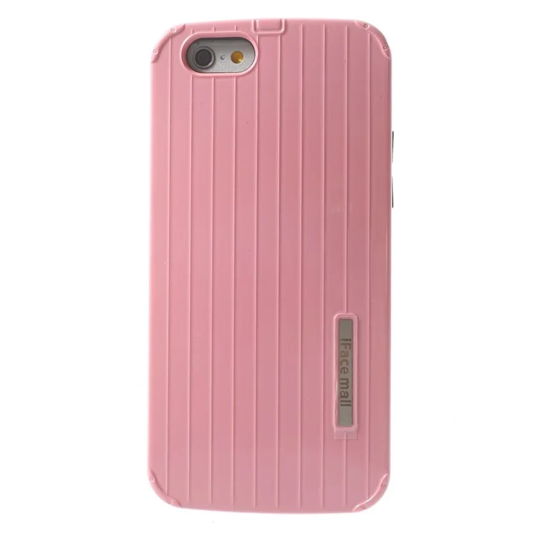 Good Quality for iPhone 6 4.7 inch iFace Vertical Stripes PC & TPU Hybrid Cover - Pink