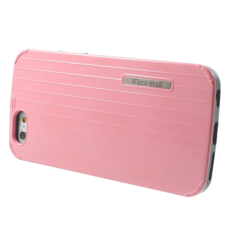 Good Quality for iPhone 6 4.7 inch iFace Vertical Stripes PC & TPU Hybrid Cover - Pink