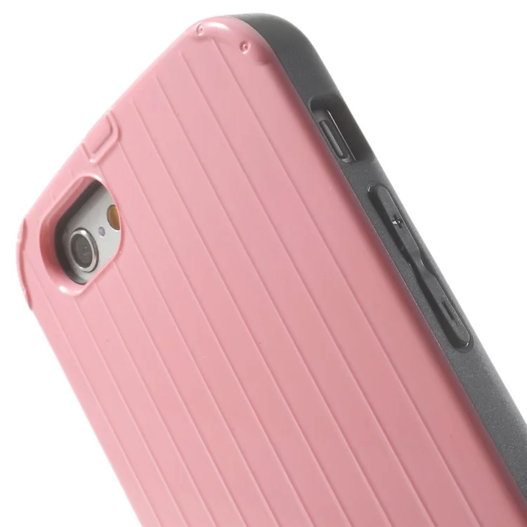 Good Quality for iPhone 6 4.7 inch iFace Vertical Stripes PC & TPU Hybrid Cover - Pink