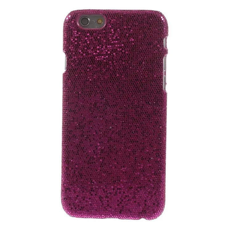 Glittery Sequins Leather Coated Hard Case Shell for iPhone 6 4.7 inch - Rose