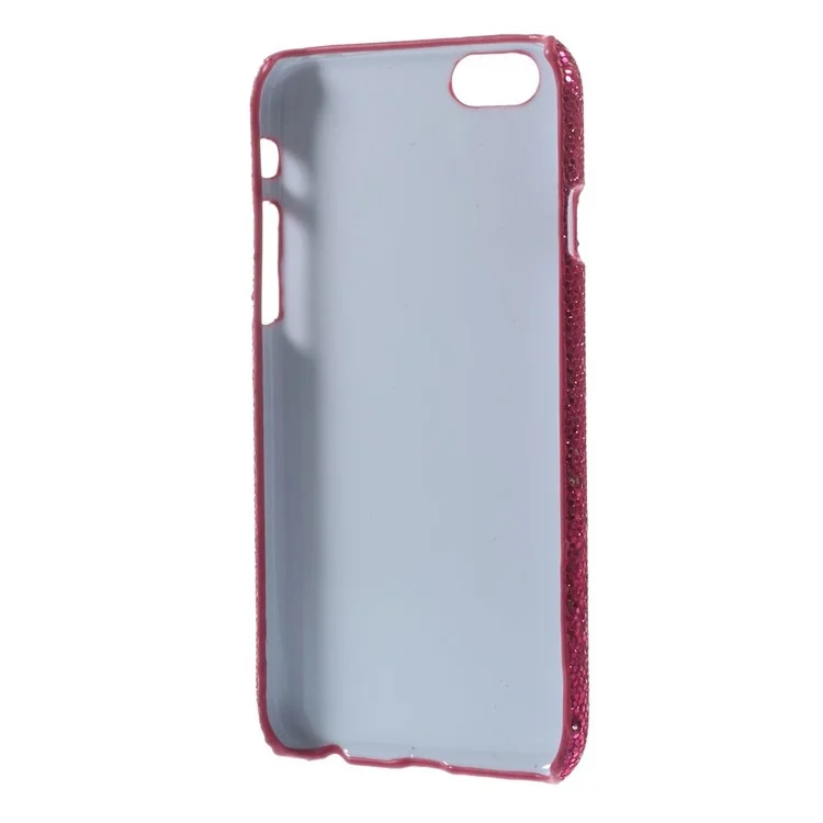 Glittery Sequins Leather Coated Hard Case Shell for iPhone 6 4.7 inch - Rose