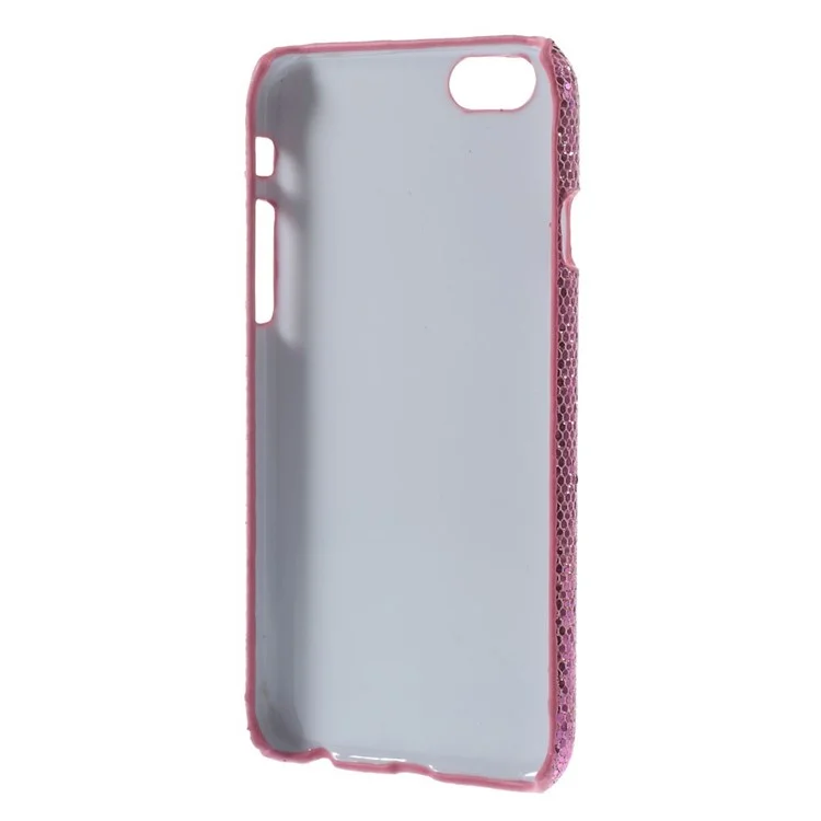 Glittery Sequins Leather Coated Hard Plastic Case for iPhone 6 4.7 inch - Pink