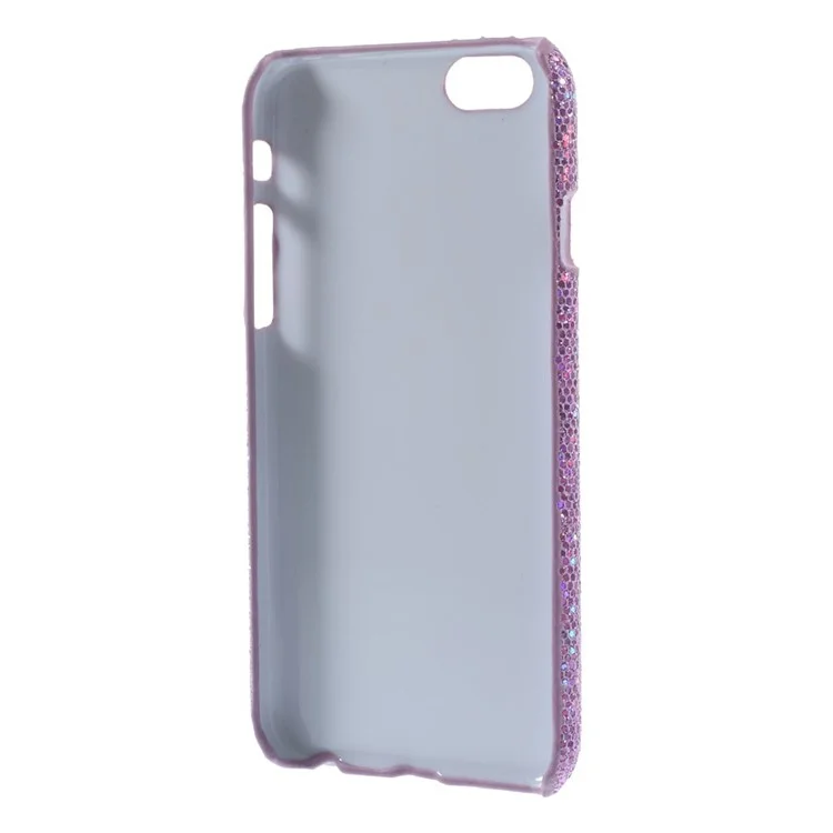 Glittery Sequins Leather Coated Hard Cover Case for iPhone 6 4.7 inch - Light Purple