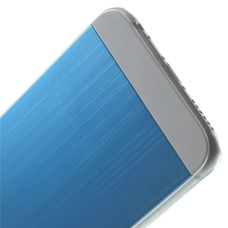 Blue Brushed Aluminum Skin Hard Case Accessory for iPhone 6 4.7 inch
