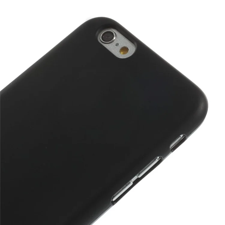 Matte Anti-fingerprint Soft TPU Case for iPhone 6 4.7 inch - Black