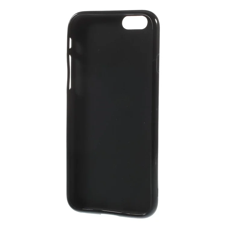 Matte Anti-fingerprint Soft TPU Case for iPhone 6 4.7 inch - Black