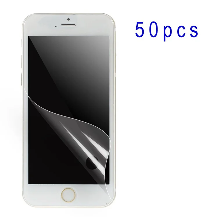 50Pcs/Set Clear LCD Screen Protector Film for iPhone 6 4.7 inch