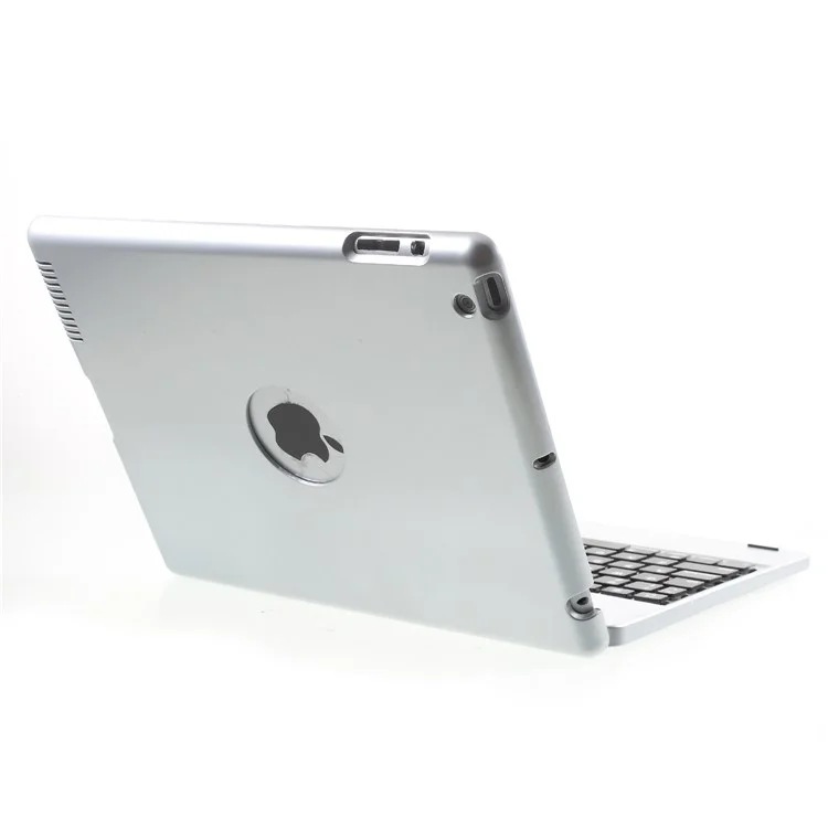 Lastest Wireless Bluetooth Keyboard Plastic Case for iPad 2 3 4 - Silver