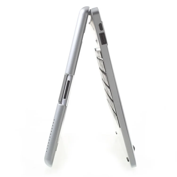 Lastest Wireless Bluetooth Keyboard Plastic Case for iPad 2 3 4 - Silver