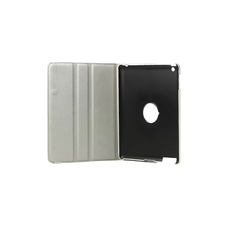 360 Degree Rotating New iPad 2 3 4 Leather Case Cover with Stand - White