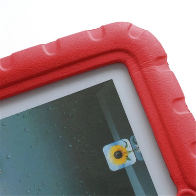 Portable Kids Eco-friendly EVA Foam Case with Handle & Stand for iPad 2 / 3 / 4 - Red