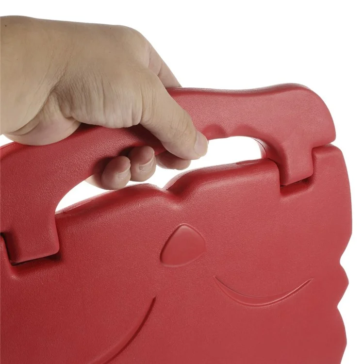 For iPad 2 3 4 Fox Pattern Portable Kids EVA Foam Stand Protective Cover - Red