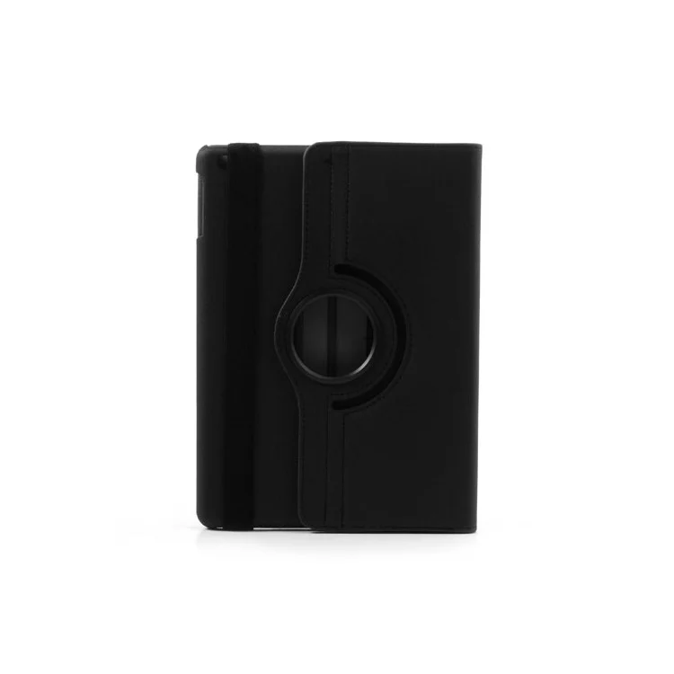 Black 360 Degree Rotating Cloth Leather Case w/ Stand for iPad Air