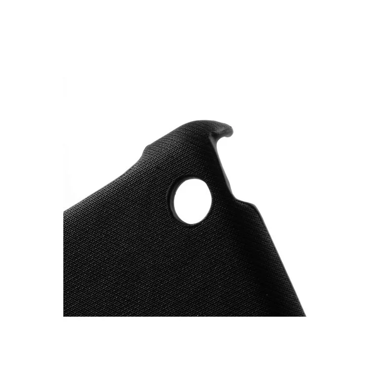 Black 360 Degree Rotating Cloth Leather Case w/ Stand for iPad Air