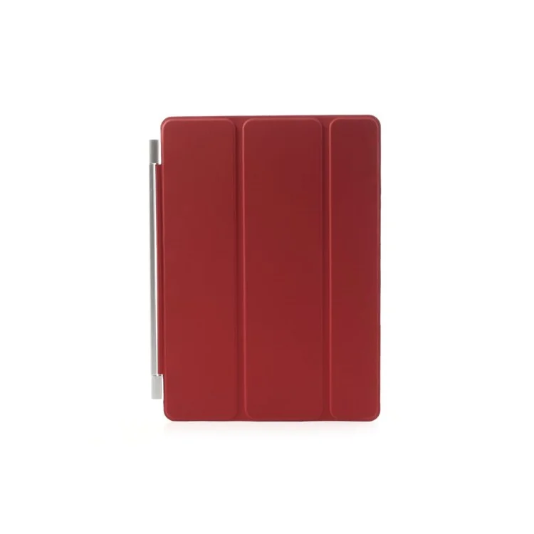 Red for iPad Air Single Tri-fold Front Smart Leather Case w/ Stand