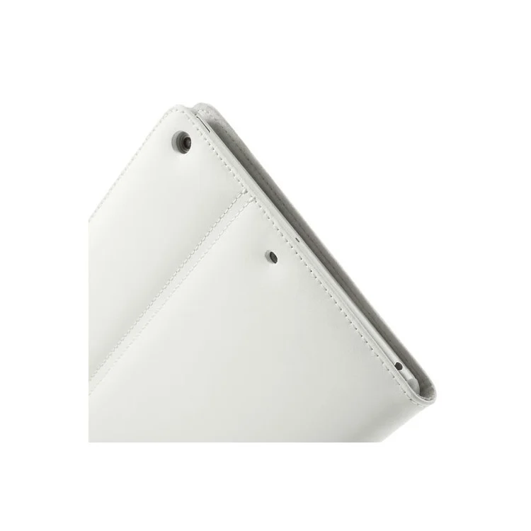 White Doormoon Genuine Leather Smart Cover w/ Stand for iPad Air 5